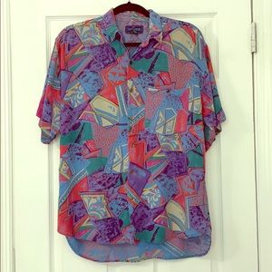 Bold Print Rayon Shirt